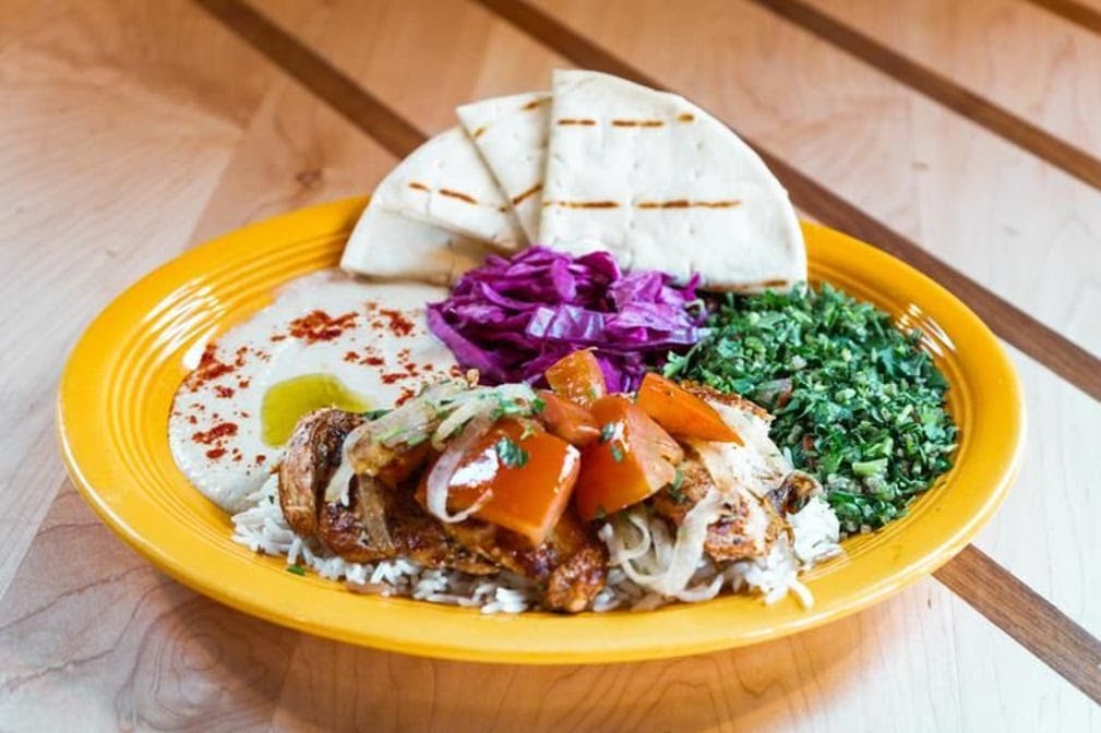 Laziz Kitchen's Lebanese dishes